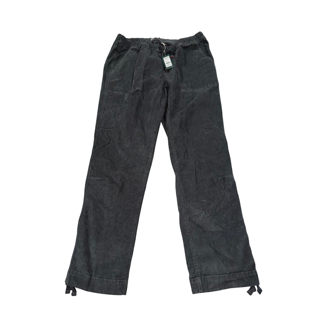 Alpine Design Corduroy Hike‎ Pant Mid Rise Straight Leg Drawstring Ankle Gray